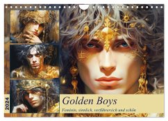 Golden Boys. Feminin, sinnlich, verführersich und schön (Wandkalender 2024 DIN A4 quer), CALVENDO Monatskalender - Hurley, Rose