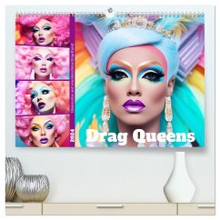 Drag Queens. Glamouröse und wunderschöne Drag-Kunst (hochwertiger Premium Wandkalender 2024 DIN A2 quer), Kunstdruck in Hochglanz