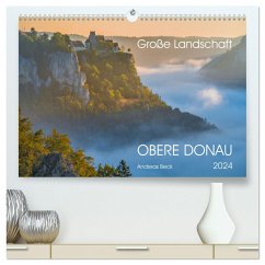 Große Landschaft Obere Donau (hochwertiger Premium Wandkalender 2024 DIN A2 quer), Kunstdruck in Hochglanz