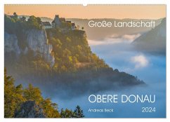 Große Landschaft Obere Donau (Wandkalender 2024 DIN A2 quer), CALVENDO Monatskalender