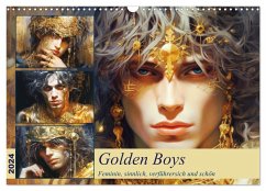 Golden Boys. Feminin, sinnlich, verführersich und schön (Wandkalender 2024 DIN A3 quer), CALVENDO Monatskalender - Hurley, Rose
