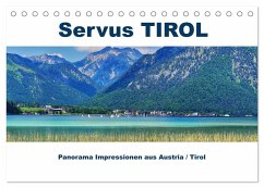 Servus TIROL Panorama Impressionen aus Austria / Tirol (Tischkalender 2024 DIN A5 quer), CALVENDO Monatskalender