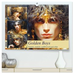 Golden Boys. Feminin, sinnlich, verführersich und schön (hochwertiger Premium Wandkalender 2024 DIN A2 quer), Kunstdruck in Hochglanz - Hurley, Rose