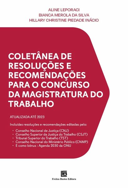 Coletânea de Resoluções e Recomendações para o Concurso da Magistratura do Trabalho (eBook, ePUB)