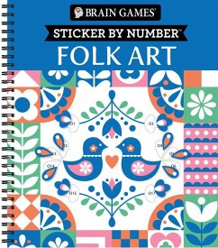 Brain Games - Sticker by Number: Folk Art - Publications International Ltd; New Seasons; Brain Games