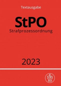 Strafprozessordnung - StPO 2023 - Studier, Ronny