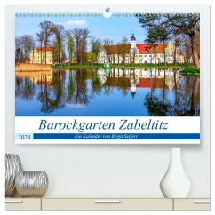 Barockgarten Zabeltitz (hochwertiger Premium Wandkalender 2024 DIN A2 quer), Kunstdruck in Hochglanz