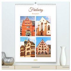 Freiburg - Reiseplaner (hochwertiger Premium Wandkalender 2024 DIN A2 hoch), Kunstdruck in Hochglanz - Schwarze, Nina