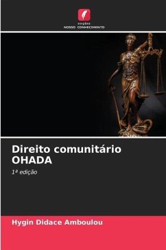 Direito comunitário OHADA - AMBOULOU, Hygin Didace