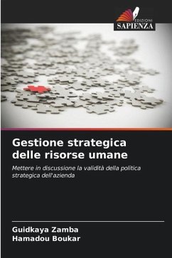 Gestione strategica delle risorse umane - Zamba, Guidkaya;Boukar, Hamadou