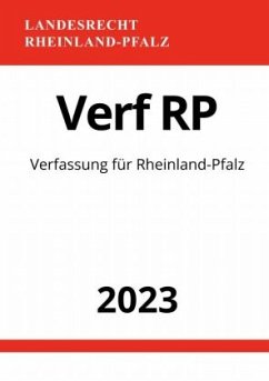 Verfassung für Rheinland-Pfalz - Verf RP 2023 - Studier, Ronny