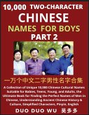 Learn Mandarin Chinese with Two-Character Chinese Names for Boys (Part 2) Learn Mandarin Chinese with Two-Character Chinese Names for Boys (Part 2)
