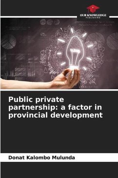 Public private partnership: a factor in provincial development - Kalombo Mulunda, Donat