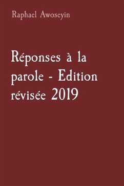 Cover Réponses à la parole - Edition révisée 2019