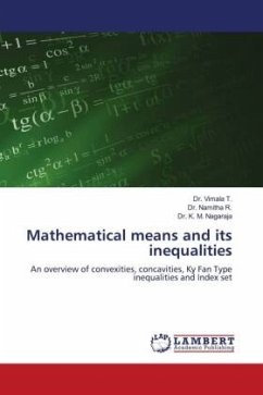 Mathematical means and its inequalities - T., Dr. Vimala;R., Dr. Namitha;Nagaraja, Dr. K. M.