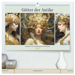 Götter der Antike. Inspiriert von den Bewohnern des Olymp (hochwertiger Premium Wandkalender 2024 DIN A2 quer), Kunstdruck in Hochglanz