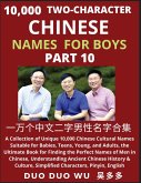 Learn Mandarin Chinese with Two-Character Chinese Names for Boys (Part 10) Learn Mandarin Chinese with Two-Character Chinese Names for Boys (Part 10)