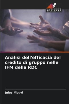 Analisi dell'efficacia del credito di gruppo nelle IFM della RDC - Mbuyi, Jules