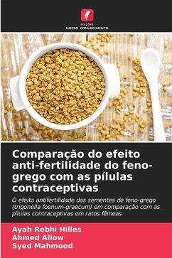 Comparação do efeito anti-fertilidade do feno-grego com as pílulas contraceptivas - Hilles, Ayah Rebhi;Allow, Ahmed;Mahmood, Syed