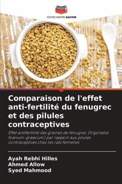 Comparaison de l'effet anti-fertilité du fenugrec et des pilules contraceptives - Hilles, Ayah Rebhi;Allow, Ahmed;Mahmood, Syed