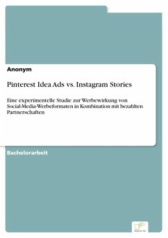 Cover Pinterest Idea Ads vs. Instagram Stories (eBook, PDF)