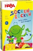 HABA 1306992001 - Socken Zocken, Karten wühlen, Paare schnappen, Reaktionsspiel, Kinderspiel