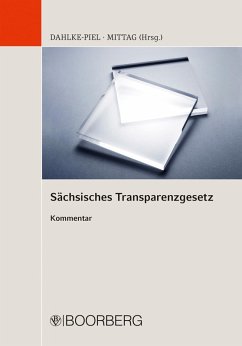 Sächsisches Transparenzgesetz (eBook, PDF) - Mittag, Matthias