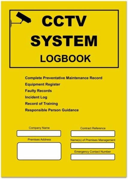 CCTV Logbook CCTV Logbook