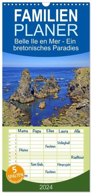 Familienplaner 2024 - Belle Ile en Mer - Ein bretonisches Paradies mit 5 Spalten (Wandkalender, 21 x 45 cm) CALVENDO