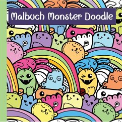 Image of Monster Malbuch mit lustigen Doodle Motiven für Kinder ab 7 Jahren und Jugendliche - ideale Beschäftigung zur Konzentration und Entspannung