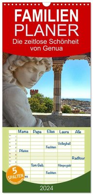 Familienplaner 2024 - Die zeitlose Schönheit von Genua mit 5 Spalten (Wandkalender, 21 x 45 cm) CALVENDO