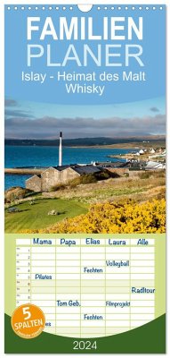Familienplaner 2024 - Islay - Heimat des Malt Whisky mit 5 Spalten (Wandkalender, 21 x 45 cm) CALVENDO - Orth, Egid