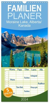 Familienplaner 2024 - Moraine Lake, Alberta/ Kanada mit 5 Spalten (Wandkalender, 21 x 45 cm) CALVENDO