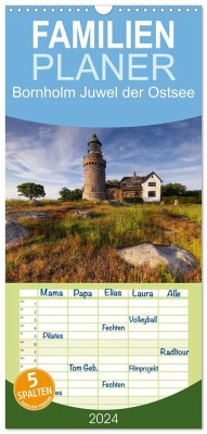 Familienplaner 2024 - Bornholm Juwel der Ostsee mit 5 Spalten (Wandkalender, 21 x 45 cm) CALVENDO