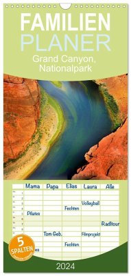 Familienplaner 2024 - Grand Canyon, Nationalpark mit 5 Spalten (Wandkalender, 21 x 45 cm) CALVENDO