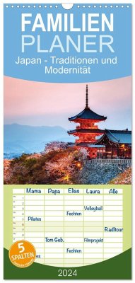 Familienplaner 2024 - Japan - Traditionen und Modernität mit 5 Spalten (Wandkalender, 21 x 45 cm) CALVENDO