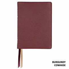 Lsb Giant Print Reference Edition, Paste-Down Burgundy Cowhide Indexed - Steadfast Bibles