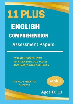 Cover 11 Plus English Comprehension Assessment Papers