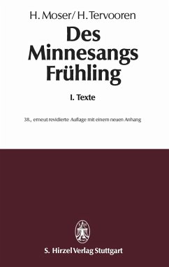 Des Minnesangs FrühlingBand I: Texte (eBook, PDF)