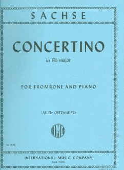 Cover Concerto B flat major for trombone and piano