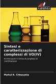 Sintesi e caratterizzazione di complessi di VO(IV)