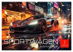 Sportwagen Fantasien (Wandkalender 2024 DIN A2 quer), CALVENDO Monatskalender