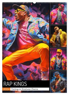 Rap Kings. Paintings im Streetwear-Charme (Wandkalender 2024 DIN A2 hoch), CALVENDO Monatskalender