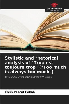 Stylistic and rhetorical analysis of 