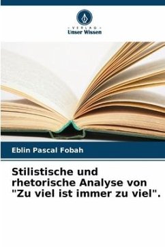 Stilistische und rhetorische Analyse von 