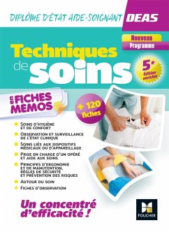 Cover Techniques de soins en fiches mémos - DEAS Diplôme d'Etat Aide-Soignant - 2024-2025 (eBook, ePUB)