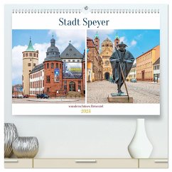 Stadt Speyer - wunderschönes Reiseziel (hochwertiger Premium Wandkalender 2024 DIN A2 quer), Kunstdruck in Hochglanz