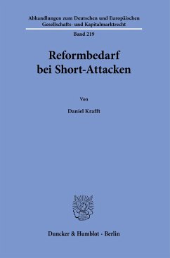Reformbedarf bei Short-Attacken. - Krafft, Daniel