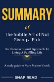 Book Summary of The Subtle Art of Not Giving a F*ck (eBook, ePUB)