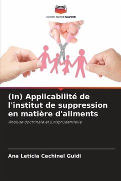 (In) Applicabilité de l'institut de suppression en matière d'aliments - Cechinel Guidi, Ana Letícia